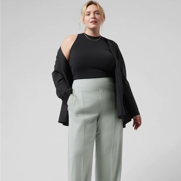 Athleta Eastbound wide leg athletic pants.  Size 2/P - Picture 2 of 12